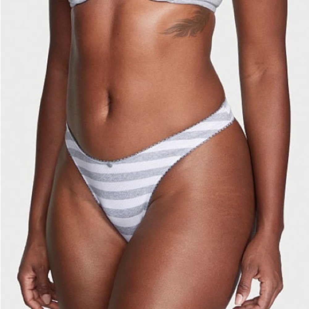 Victoria’s Secret Ribbed High-Leg Thong Panties